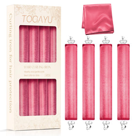 Togayu Heatless Curls Set with three jumbo velvet curlers