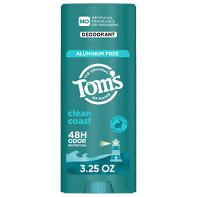 Tom's of Maine Clean Coast Natural Deodorant 3.25 oz stick front view
