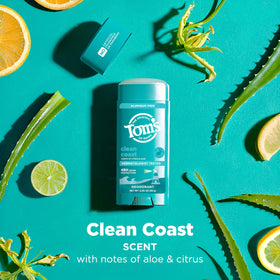 Tom's of Maine Clean Coast Natural Deodorant application demonstration