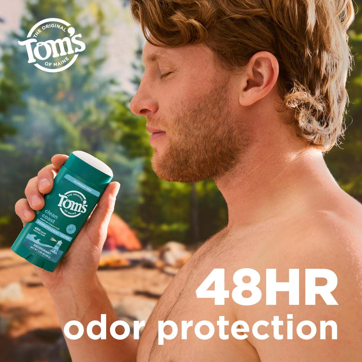 Tom's of Maine Clean Coast Natural Deodorant packaging side view