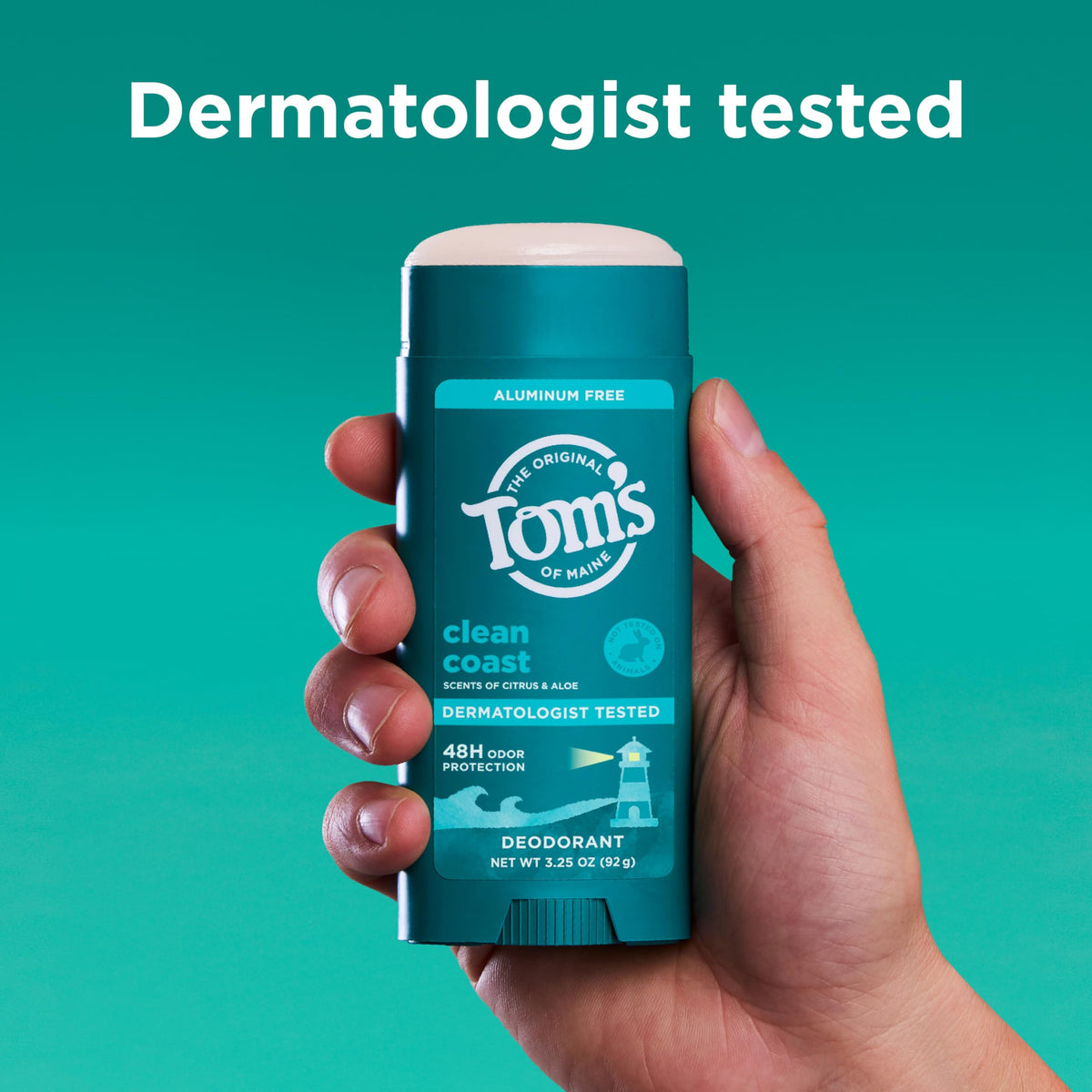 Tom's of Maine Clean Coast Natural Deodorant with citrus and lavender