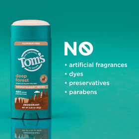 Tom's of Maine Deep Forest Deodorant side view