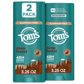 Tom's of Maine Deep Forest Natural Deodorant front view 3.25 oz stick