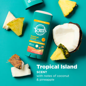 Tom's of Maine deodorant application on skin