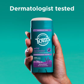 Tom's of Maine deodorant application on skin