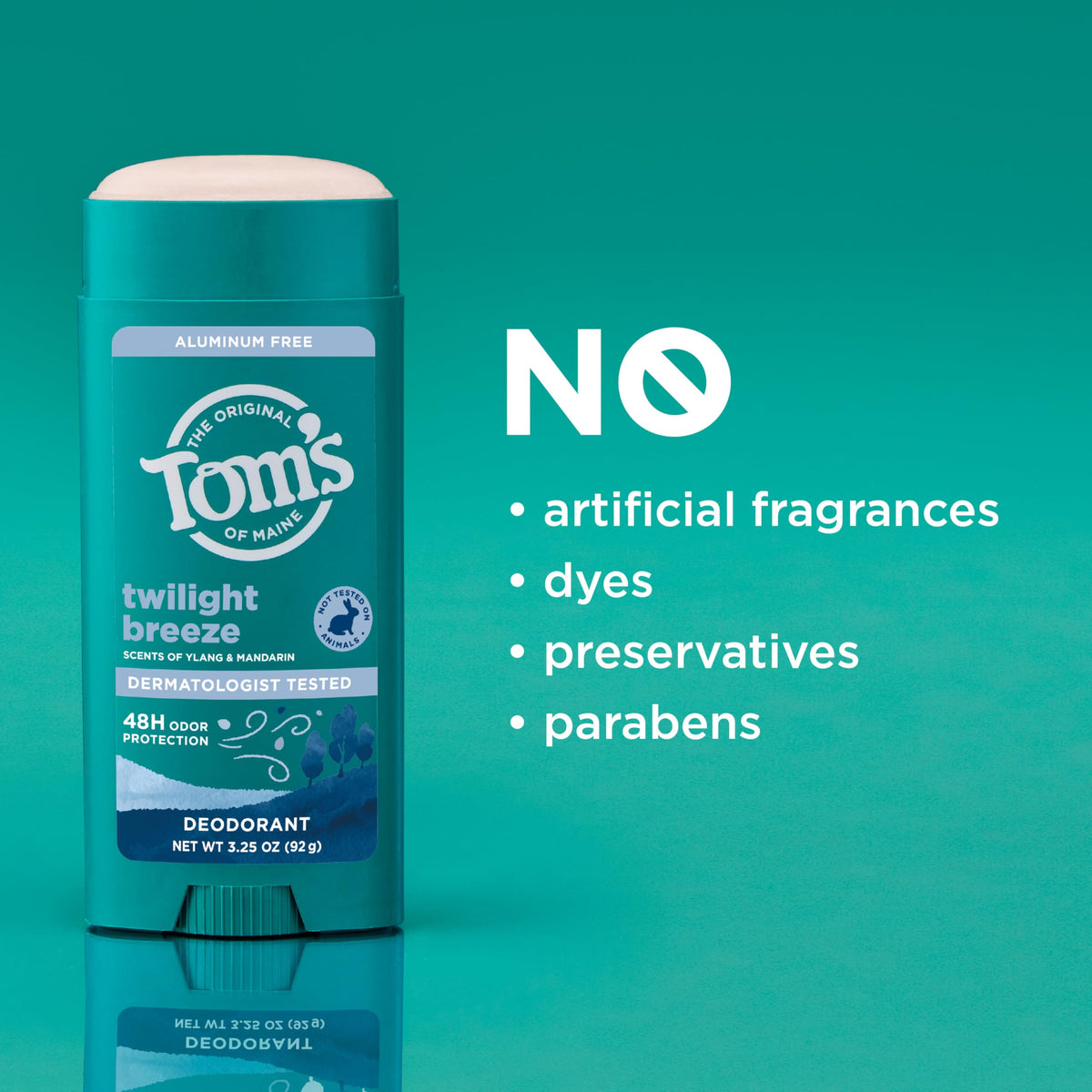 Tom's of Maine deodorant for active lifestyle use