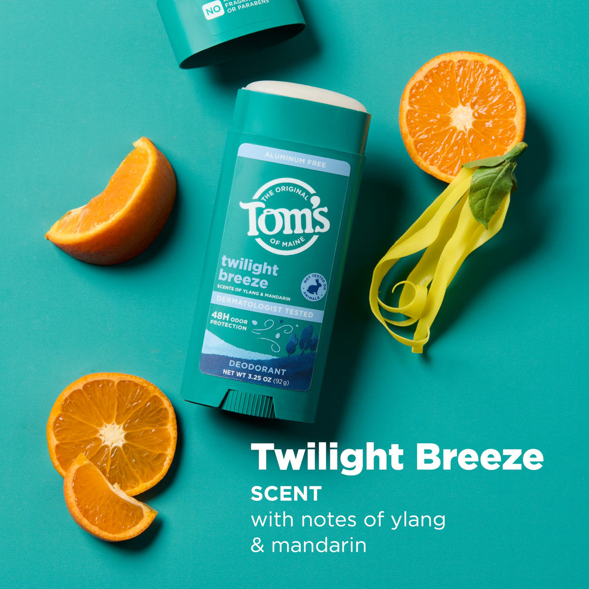 Tom's of Maine deodorant packaging made from recycled plastic