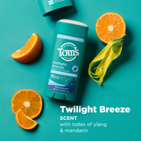 Tom's of Maine deodorant packaging made from recycled plastic