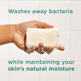 Tom's of Maine Fresh Eucalyptus soap bar close-up