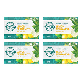Tom's of Maine Lemon Bergamot Natural Bar Soap 5 oz front view