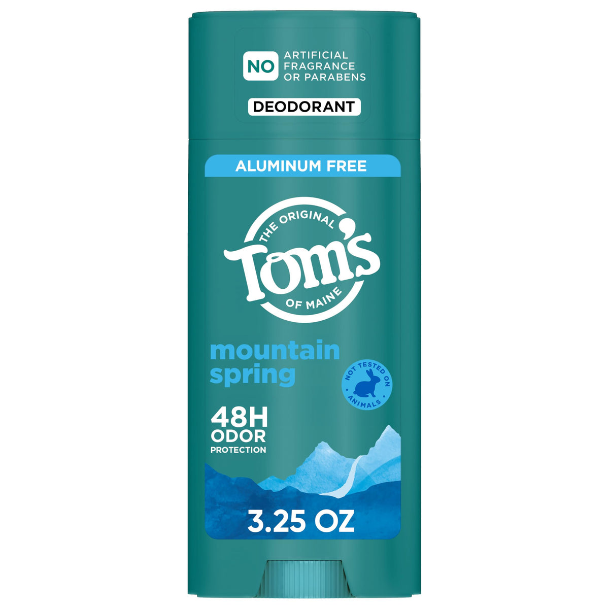 Tom's of Maine Mountain Spring Deodorant 3.25 oz front view