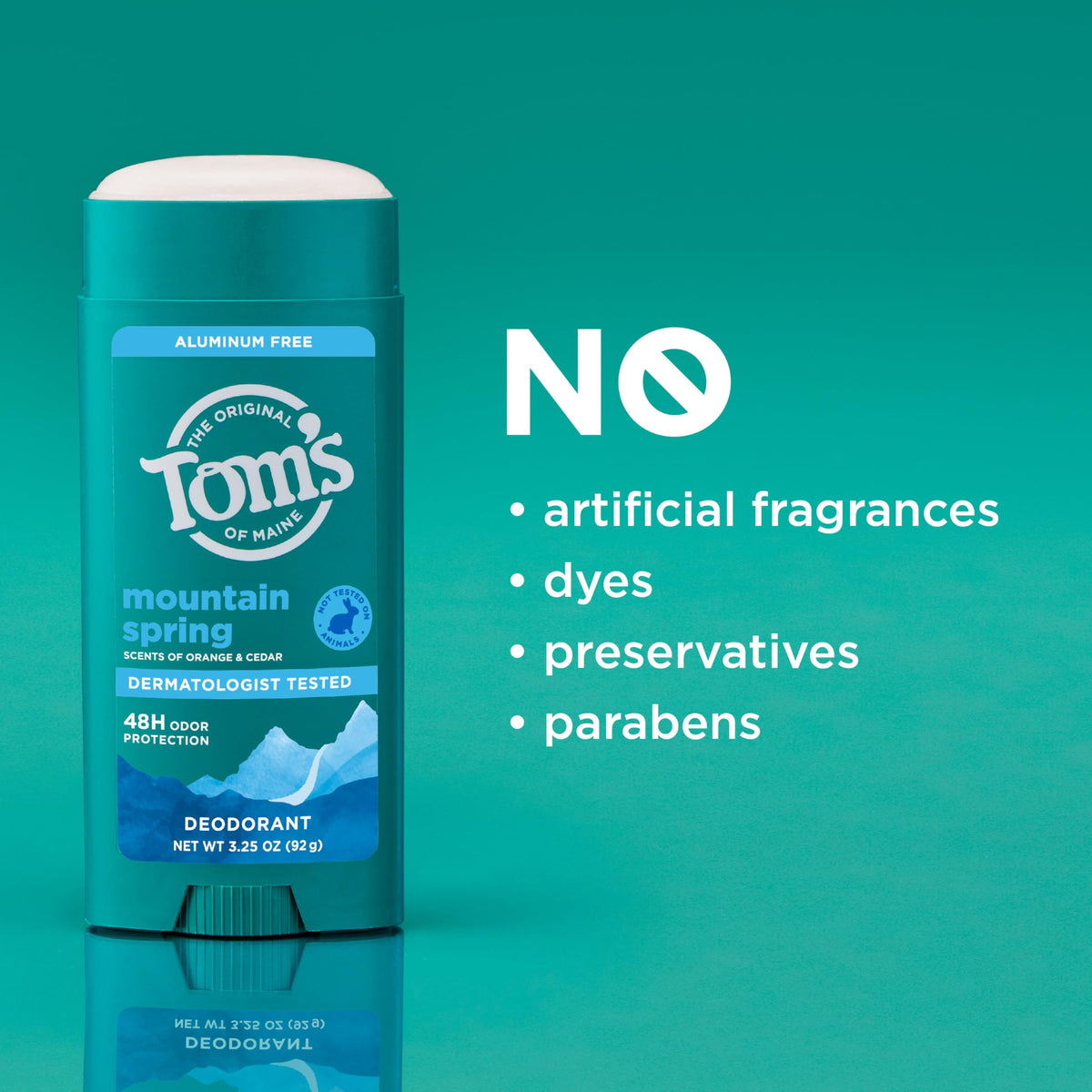 Tom's of Maine Mountain Spring Deodorant eco-friendly packaging