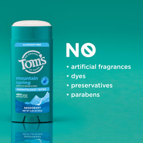 Tom's of Maine Mountain Spring Deodorant eco-friendly packaging