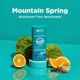 Tom's of Maine Mountain Spring Deodorant packaging details