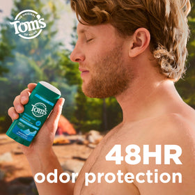 Tom's of Maine Mountain Spring Deodorant showing smooth application