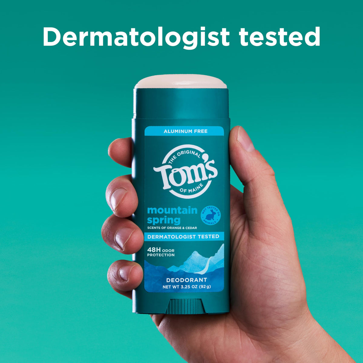 Tom's of Maine Mountain Spring Deodorant side view