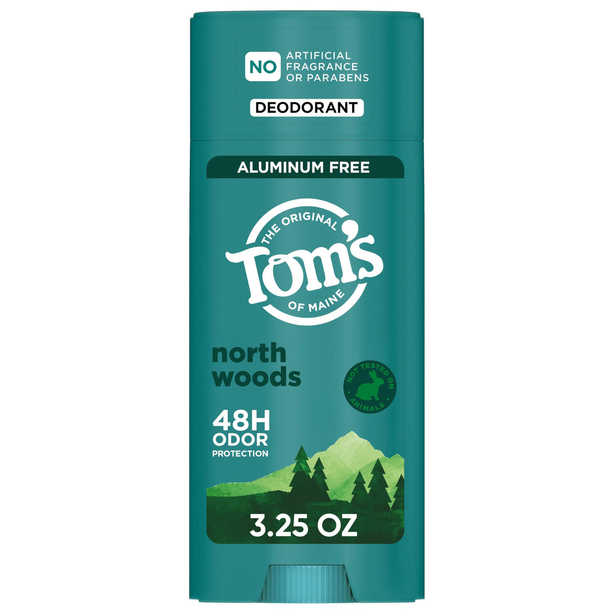 Tom's of Maine North Woods Deodorant 3.25 oz stick front view