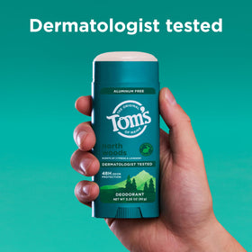 Tom's of Maine North Woods Natural Deodorant with cypress and lavender scent notes