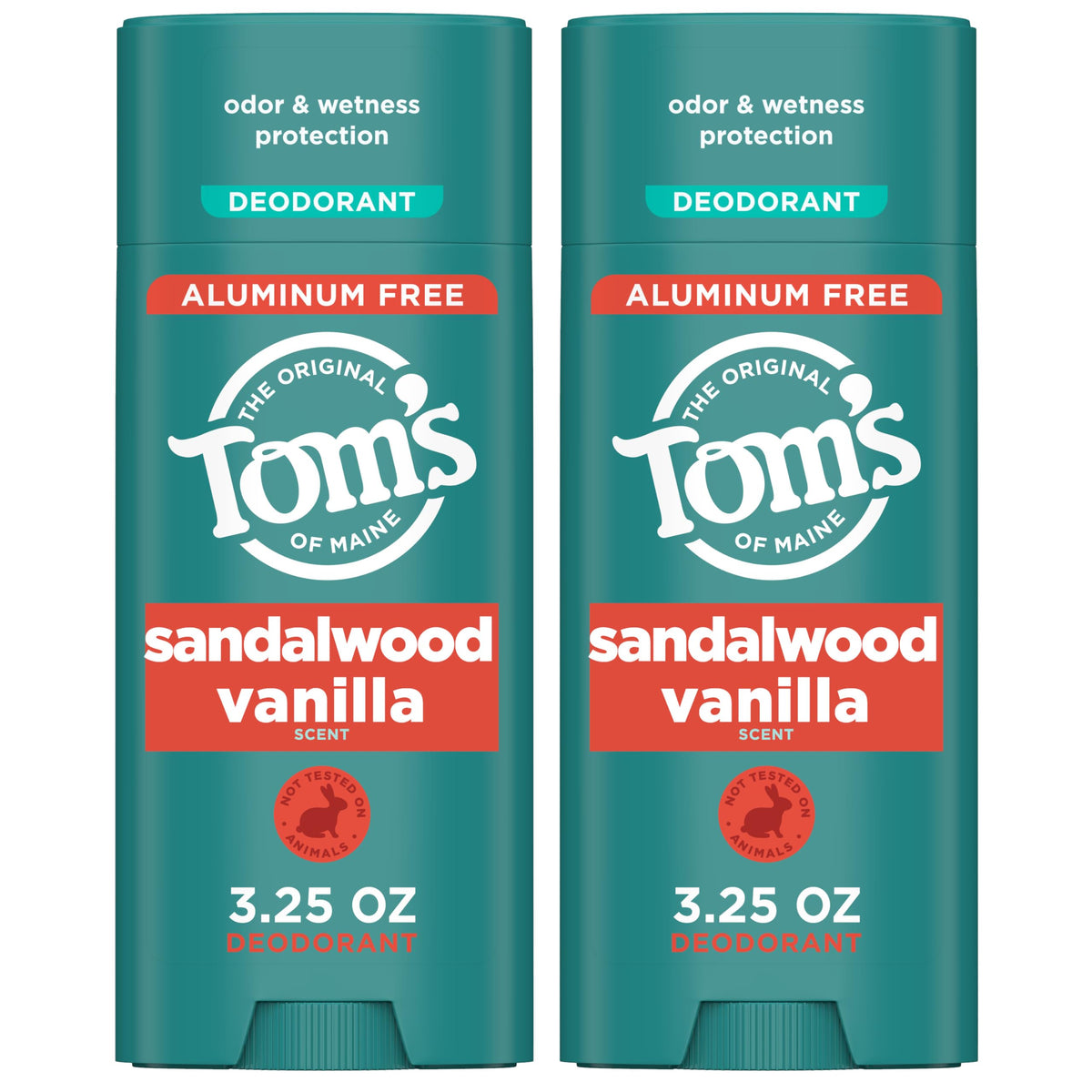 Tom's of Maine Sandalwood Vanilla Natural Deodorant front view