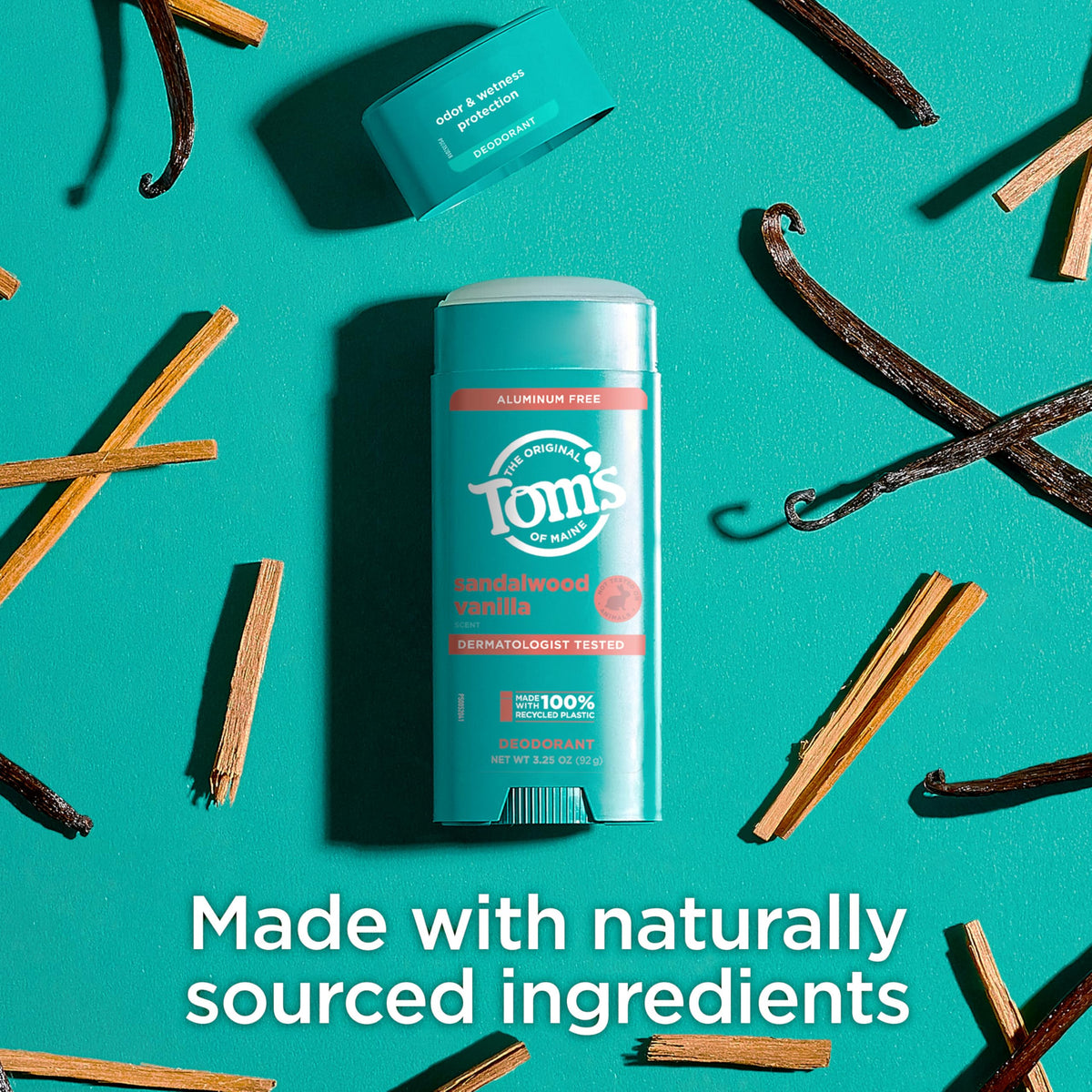 Tom's of Maine Sandalwood Vanilla Natural Deodorant lifestyle scene