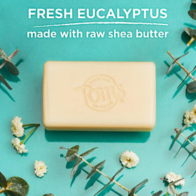 Tom's of Maine soap bars in a natural setting
