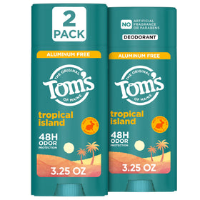 Tom's of Maine Tropical Island Natural Deodorant 2-pack front view