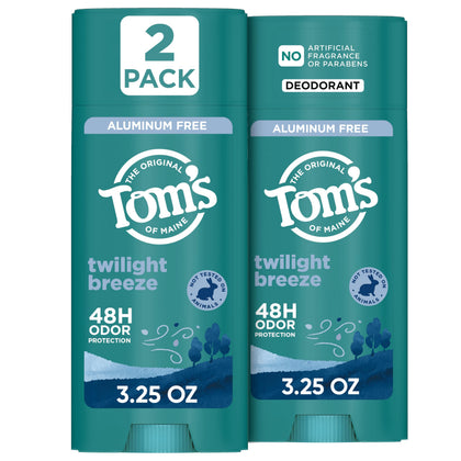 Tom's of Maine Twilight Breeze Natural Deodorant 2 Pack front view