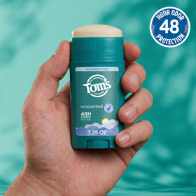 Tom's of Maine Unscented Natural Deodorant 3.25 oz back view
