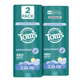 Tom's of Maine Unscented Natural Deodorant 3.25 oz front view