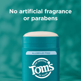 Tom's of Maine Unscented Natural Deodorant 3.25 oz packaging