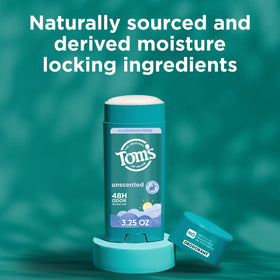 Tom's of Maine Unscented Natural Deodorant smooth application demonstration