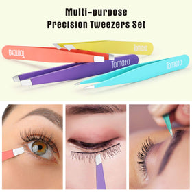 Tomata pointed tip tweezer side view