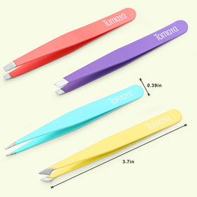 Tomata tweezers in travel case open view