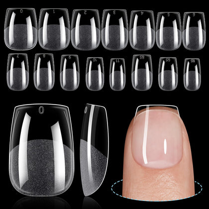 TOMICCA Extra Short Coffin Nail Tips package front view