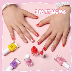 TOMICCA Kids Nail Polish applied on little girl's nails