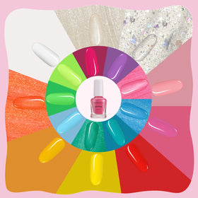 TOMICCA Kids Nail Polish in various playful arrangements