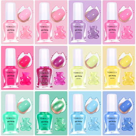 TOMICCA Kids Nail Polish Set being used at a birthday party