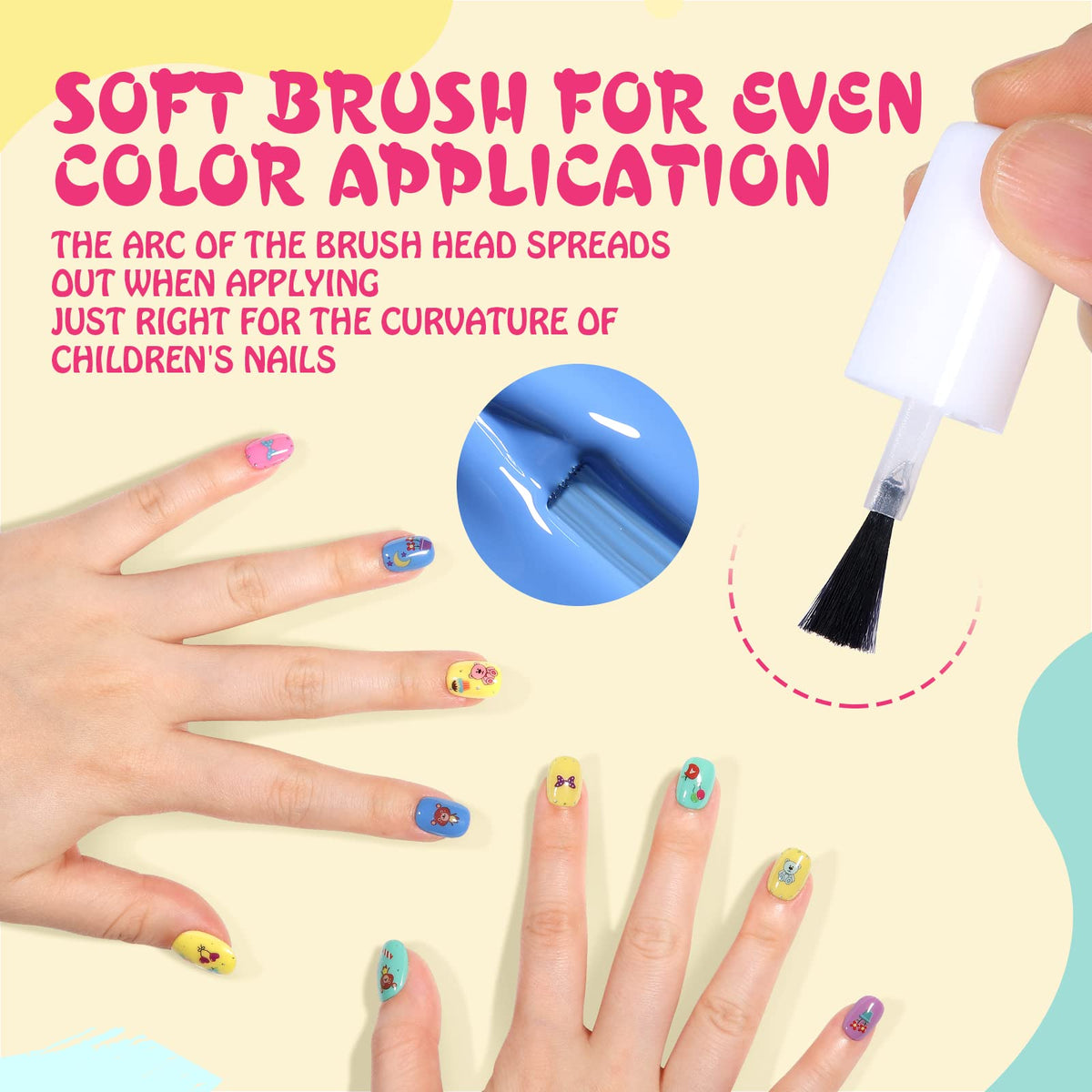 TOMICCA Kids Nail Polish Set displayed in its packaging