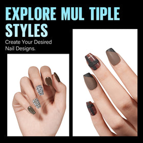 TOMICCA Short Coffin Nail Tips for DIY nail art