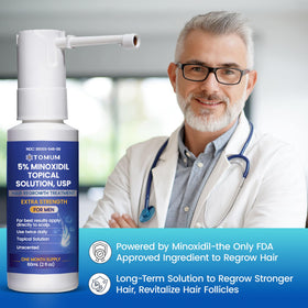 TOMUM Men's Hair Regrowth Spray packaging