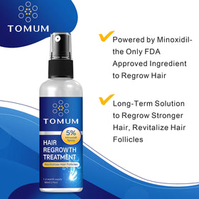 TOMUM Minoxidil Hair Regrowth Spray 5% back view