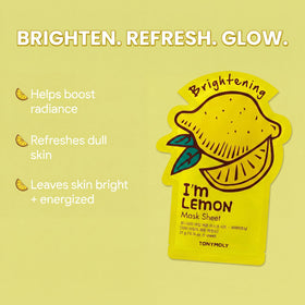 TONYMOLY Bright & Juicy Masks displayed in a bright setting