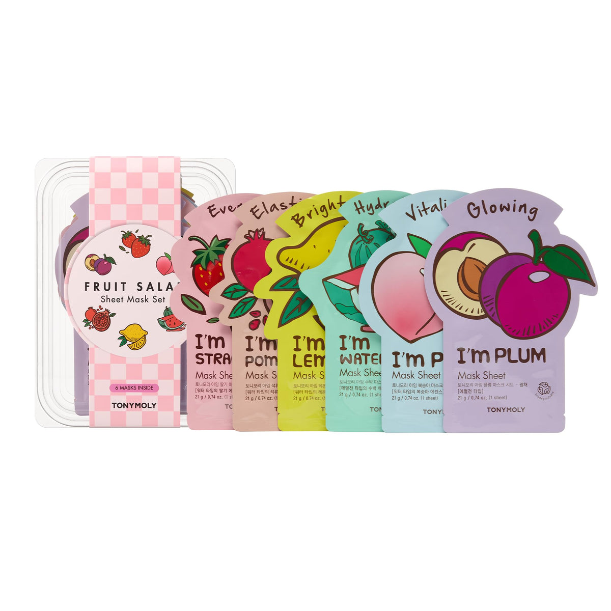 TONYMOLY Fruit Salad Sheet Mask with Watermelon extract