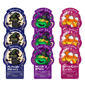 TONYMOLY Halloween Sheet Masks 9-Pack with spooky designs