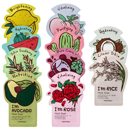 TONYMOLY I'm Real Sheet Mask Gift Set 10 Pack front view