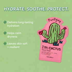 TONYMOLY I'm Real Sheet Mask in a spa setting