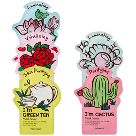 TONYMOLY I'm Real Sheet Mask Set front view with five masks