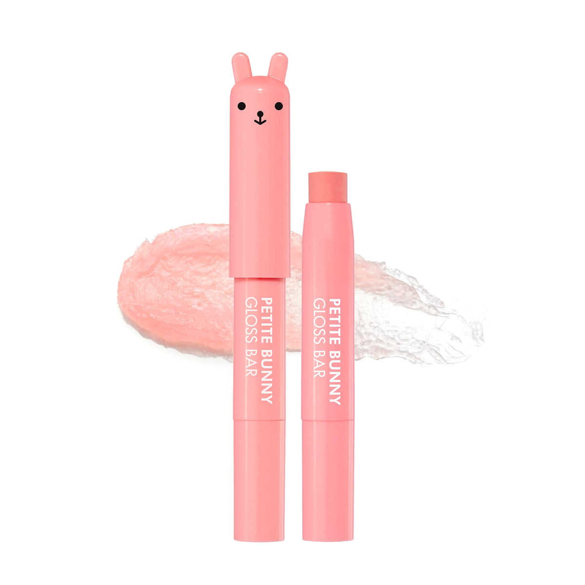 TONYMOLY Petit Bunny Lip Gloss Juicy Peach front view