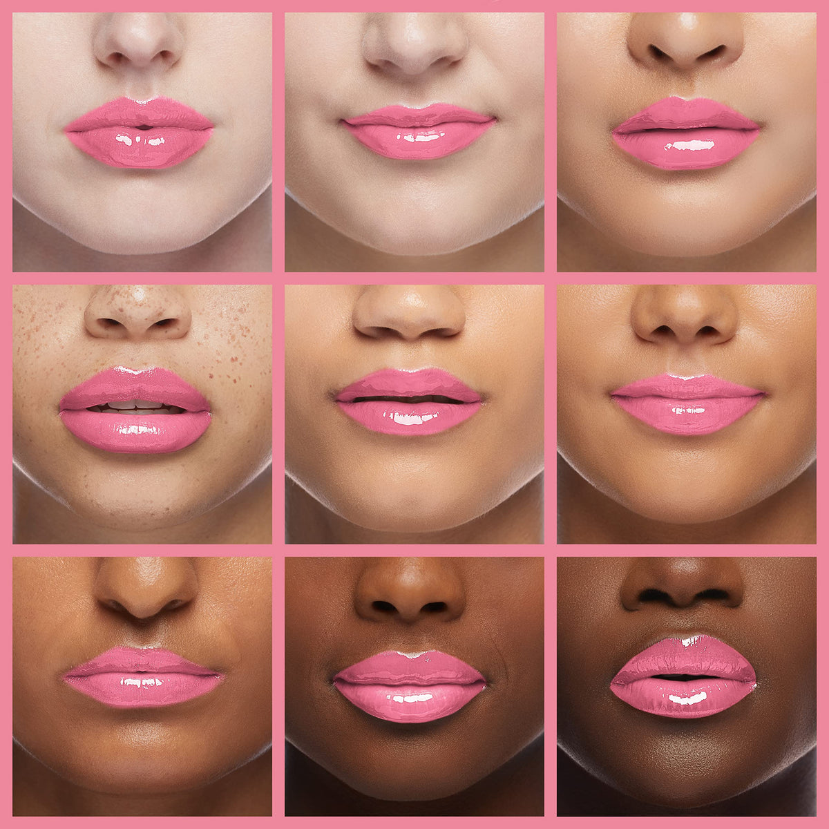 TONYMOLY Petit Bunny Lip Gloss Juicy Peach on lips