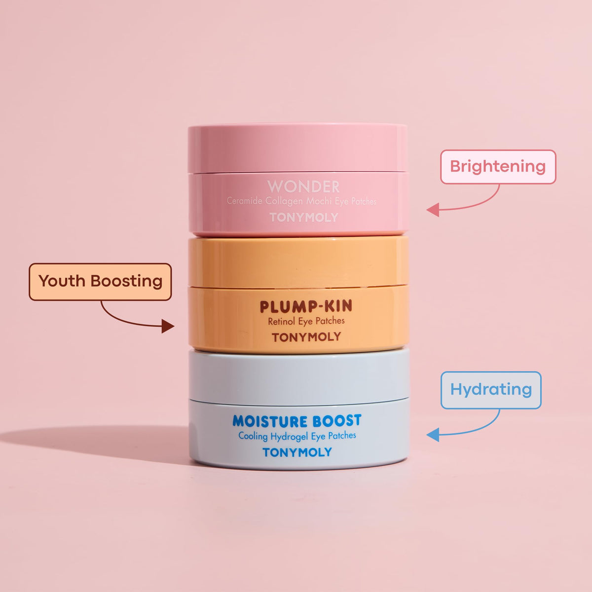 TONYMOLY Plump-kin Pumpkin Under Eye Patch with ingredients displayed